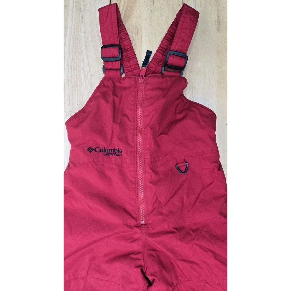Columbia Toddler Snow Pants Bib Size 3T Insulated Red